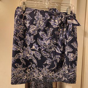 Ellen Tracy Company Wrap Mini Skirt